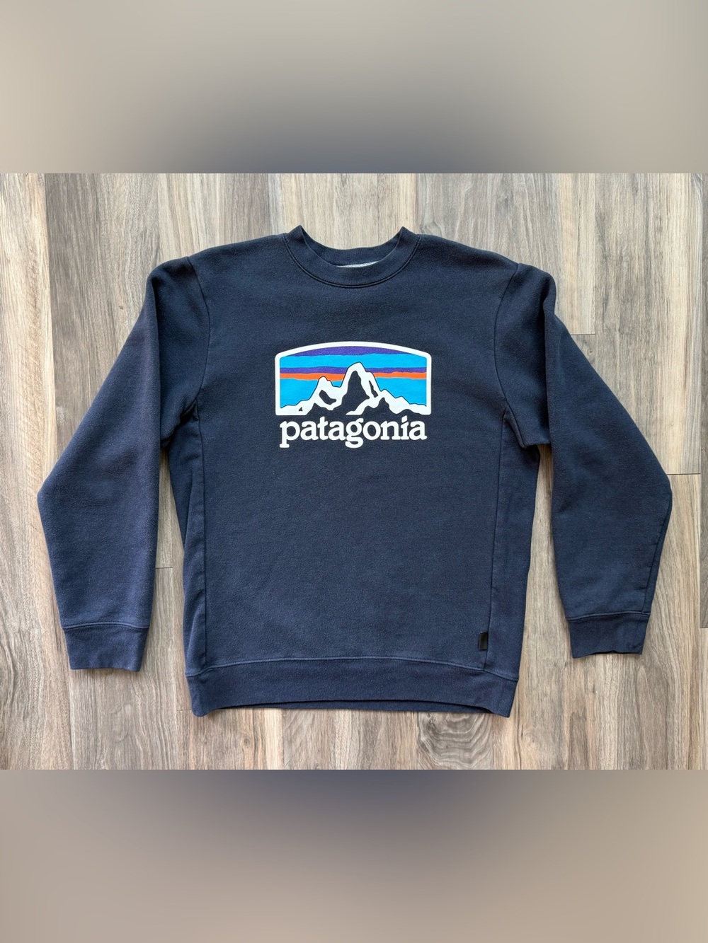 Patagonia Navy Uprisal Crew Sweatshirt Size S - Picture 2 of 5